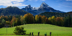 Fotogruppe in Berchtesgaden am Watzmann